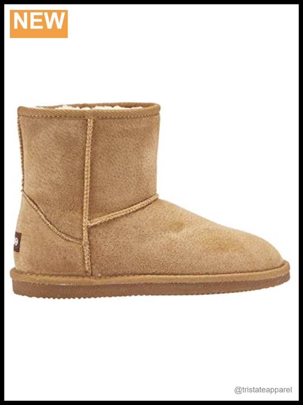 Lamo Classic 6 Ankle Boots Suede Faux Fur Lining Pull-On Winter Bootie